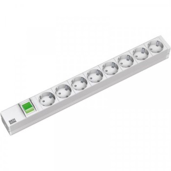 BACHMANN PDU Basic ALU 19'' 1U 8xšuko sa prekidačem,16A, kabl 2m 333.400