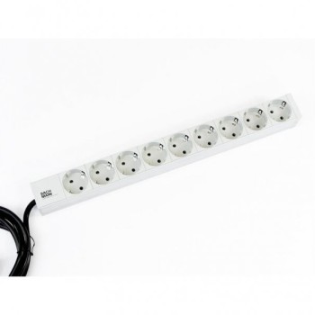 BACHMANN PDU Basic ALU 19''1U 9xšuko, 16A, kabl 2m