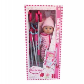 BAMBOLINA Superstar set lutka i kolica