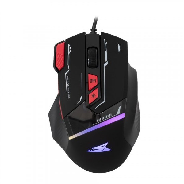 BARACUDA BGM 041 MANTA Gejmerski miš Crni