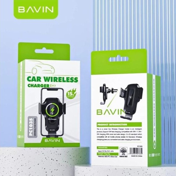 Bavin Auto držač/wirelees punjač 15W