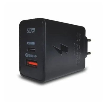 Bavin Punjač KeKe PD002, 50 W, USB-A i Type C, Crni