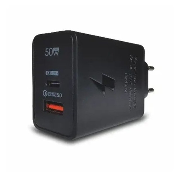 Bavin Punjač KeKe PD002, 50 W, USB-A i Type C, Crni