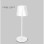 BBLINK 13T25 Punjiva stona lampa bela