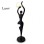 BBLINK Belore 33 podna lampa 1*E27 CRNA
