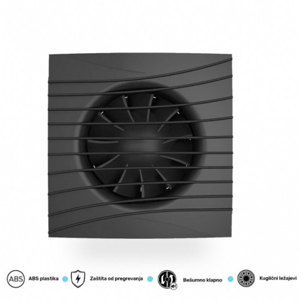 BBLINK Era ventilator F100 silent 4C crni