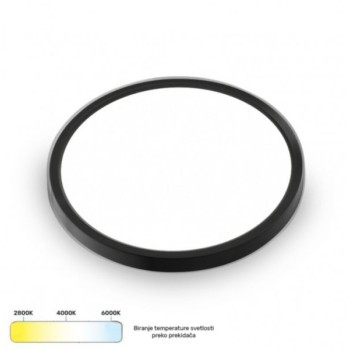 BBLINK LED PLAFONJERA LV 24W 2800K/4000K/6000K CRNA