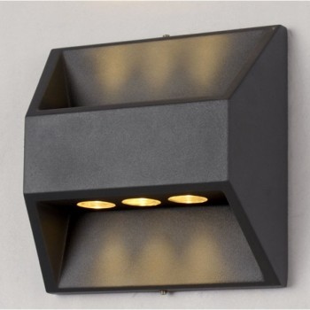 BBLINK LED SVETILJKA 2562 ZIDNA SIVA 6*1W 4000K IP54