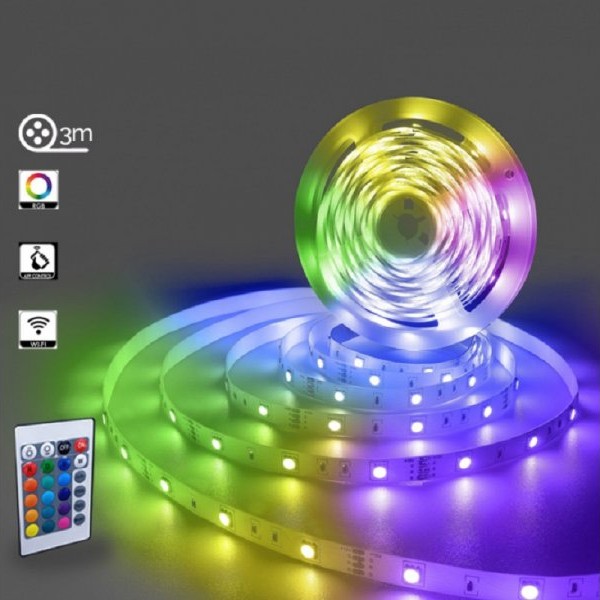 BBLINK Led traka KU-5050-30 RGB 12V IP20 WIFI SET(3met, 15W)