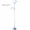 BBLINK Vesta 653 Podna lampa 1xE27+1xE14 Bela