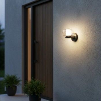 BBLINK Zidna lampa 1xGU10 IP65 crna 180x150x180mm