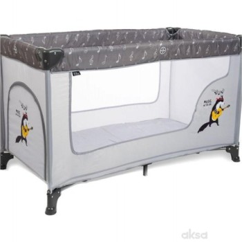 BBO Prenosivi krevetac za bebe 1 nivo Dream&Play Grey