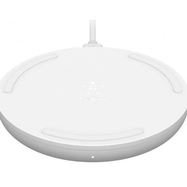BELKIN BOOST_CHARGE 10W Wireless Charging Pad + QC 3.0 Wall Charger + Cable - White