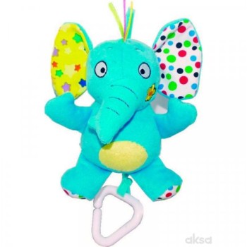 BIBA TOYS Plišana muzička igračka - slon