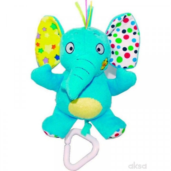 BIBA TOYS Plišana muzička igračka - slon