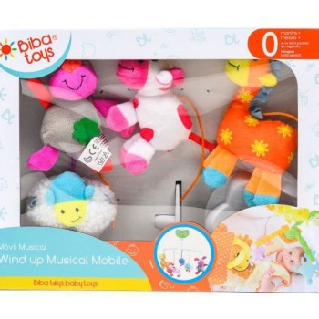 BIBA TOYS Vrteška za krevetac farma sa životinjama