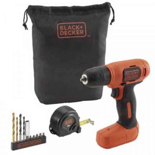 BLACK&DECKER Akumulatorska bušilica odvijač 7.2 LI-Ion torbica pribor - BDCD8GPA