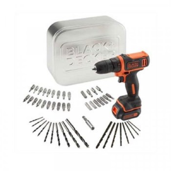 BLACK&DECKER BDCDD12A80T Akumulatorska bušilica odvijač 10.8 Li-Ion + limenka + pribor