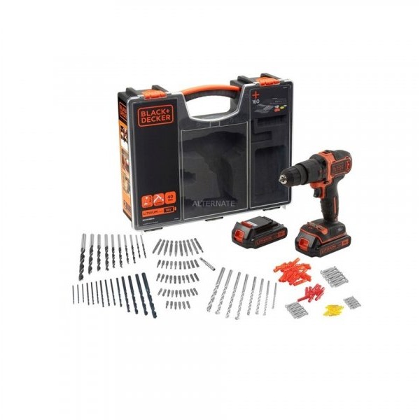 BLACK&DECKER BDCHD18BOA Akumulatorska bušilica-odvrtač 18V + organizator + pribor