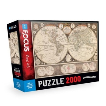 Blue Focus Puzzle Antique World Map BF431 108/24316