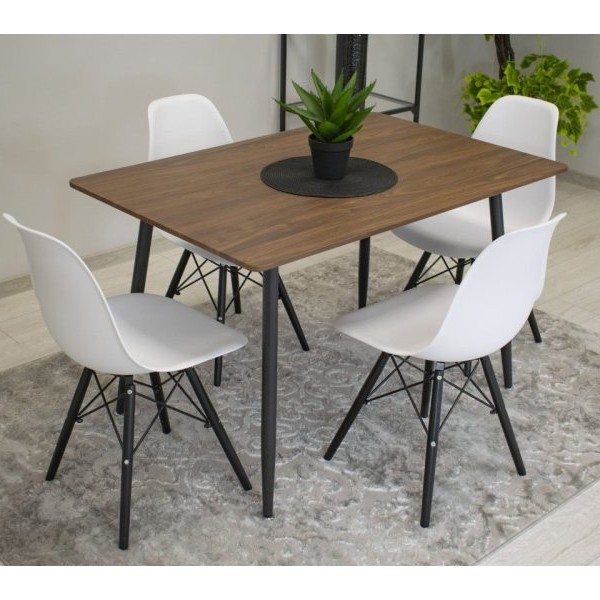 Bolzz MILANO SET 4 STOLICE WHITE BLACK