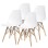 Bolzz MILANO SET 4 STOLICE WHITE BOLMILCHAWHITS