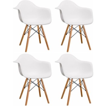 Bolzz Modena set 4 stolice White