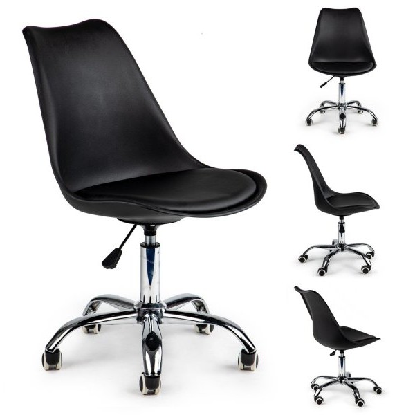 Bolzz Pisa set 4 kancelarijske stolice Black
