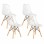Bolzz Rimini set 4 stolice Transparent