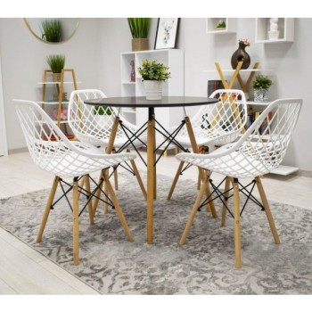 Bolzz Roma set 4 stolice White