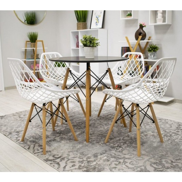 Bolzz Roma set 4 stolice White