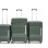 Bolzz SET KOFERA VOYAGE 3/1 Zelena boja