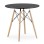 Bolzz Torino okrugli sto 80 cm Black
