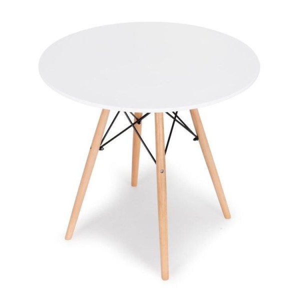 Bolzz Torino okrugli sto 80 cm White