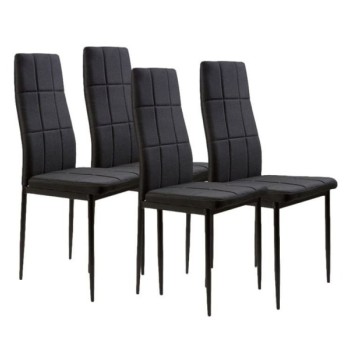 Bolzz Trpezarijske stolice set 4 kom Tami black