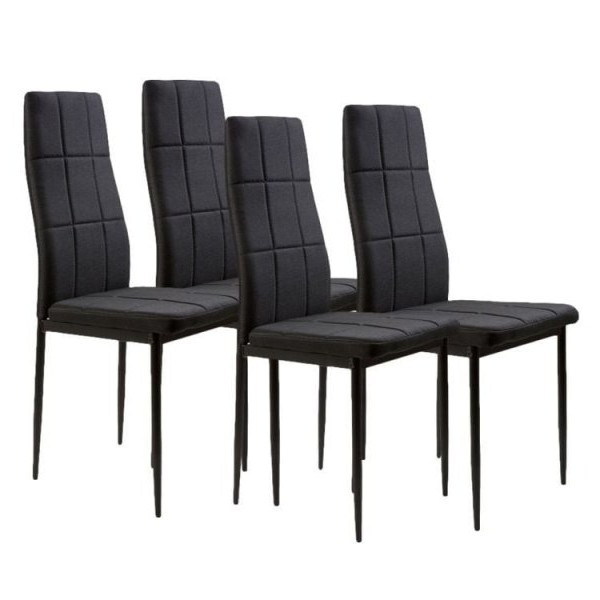 Bolzz Trpezarijske stolice set 4 kom Tami black