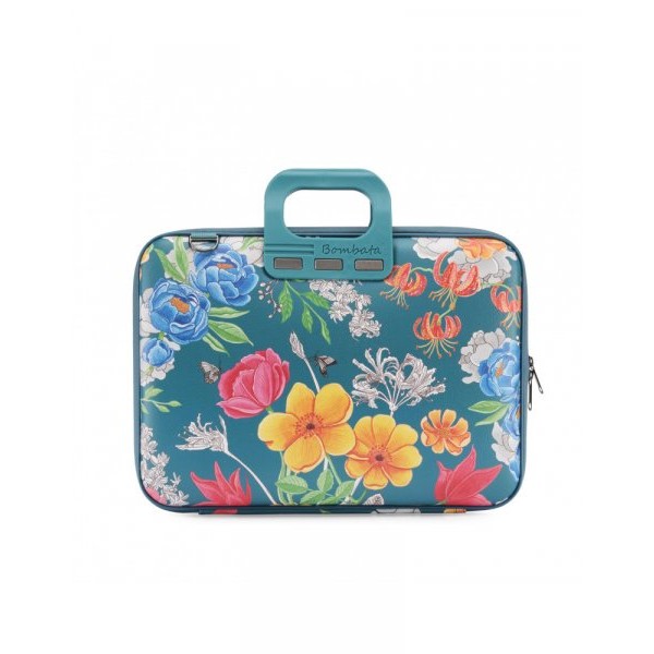BOMBATA Torba Peonia 15,6''/16'' - Limited Edition Teal blue (E00861 25 )