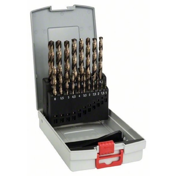 BOSCH 19-delni ProBox set burgija za metal HSS-Co, DIN 338 (Cobalt legura) 2608587014, 1-10 mm