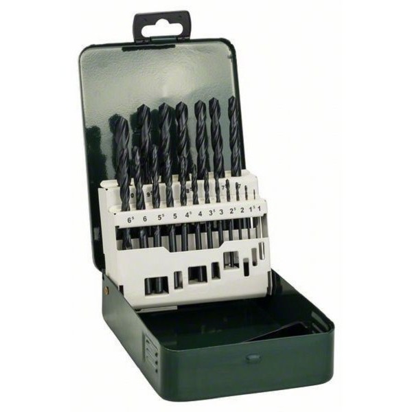 BOSCH 19-delni set burgija za metal HSS-R, DIN 338  2609255032