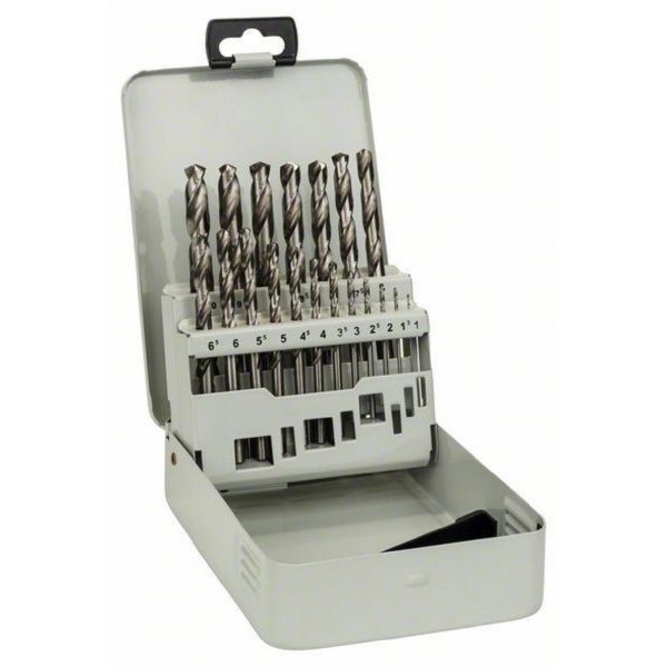 BOSCH 19-delni set burgija za metal u metalnoj kutiji 2607018726