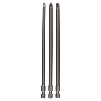 BOSCH 3-delni set bitova odvrtača ekstra-tvrdi 2607001762, PZ1; PZ2; PZ3; 152 mm