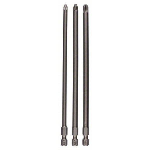 BOSCH 3-delni set bitova odvrtača ekstra-tvrdi 2607001762, PZ1; PZ2; PZ3; 152 mm