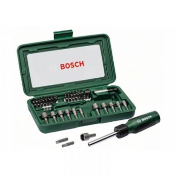 BOSCH 46-delni set bitova sa ručnim zavrtačem 2607019504