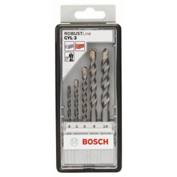BOSCH 5-delni Robust Line set burgija za beton CYL-3 2607010524, 4; 5; 6; 8; 10 mm