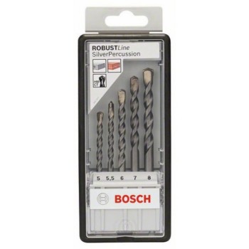 BOSCH 5-delni Robust Line set burgija za beton CYL-3 2607010526, 5; 5,5; 6; 7; 8 mm