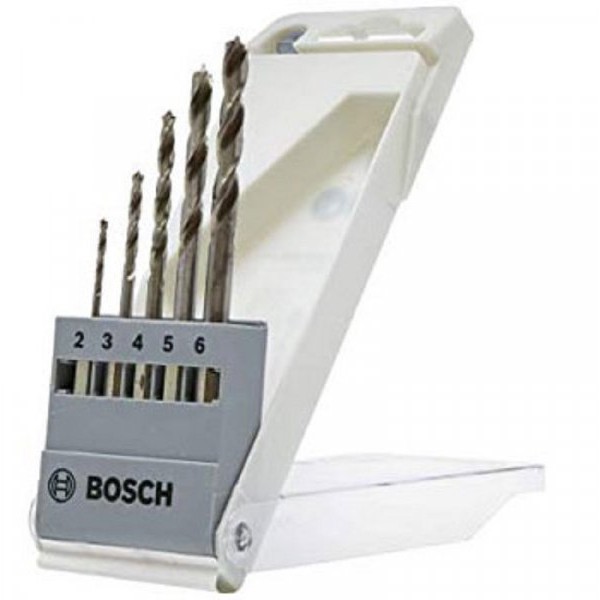 BOSCH 5-delni set burgija za drvo sa šestostranim prihvatom 2608595525, 2.0; 3.0; 4.0; 5.0; 6.0 mm