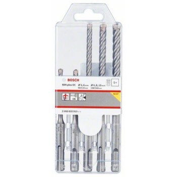 BOSCH 5-delni set hamer burgija SDS plus-5X 2608833910, 5; 6; 6; 8; 10 mm