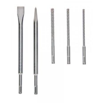 BOSCH 5-delni set SDS-plus 5X burgija, špic i dleto, 2607017515