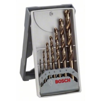 BOSCH 7-delni Mini X-Line set burgija za metal HSS-Co, 135° 2608589296, 2; 3; 4; 5; 6; 8; 10 mm
