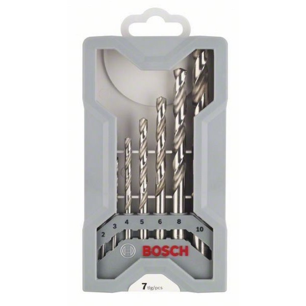 BOSCH 7-delni Mini X-Line set burgija za metal HSS-G, 135° 2608589295, 2; 3; 4; 5; 6; 8; 10 mm